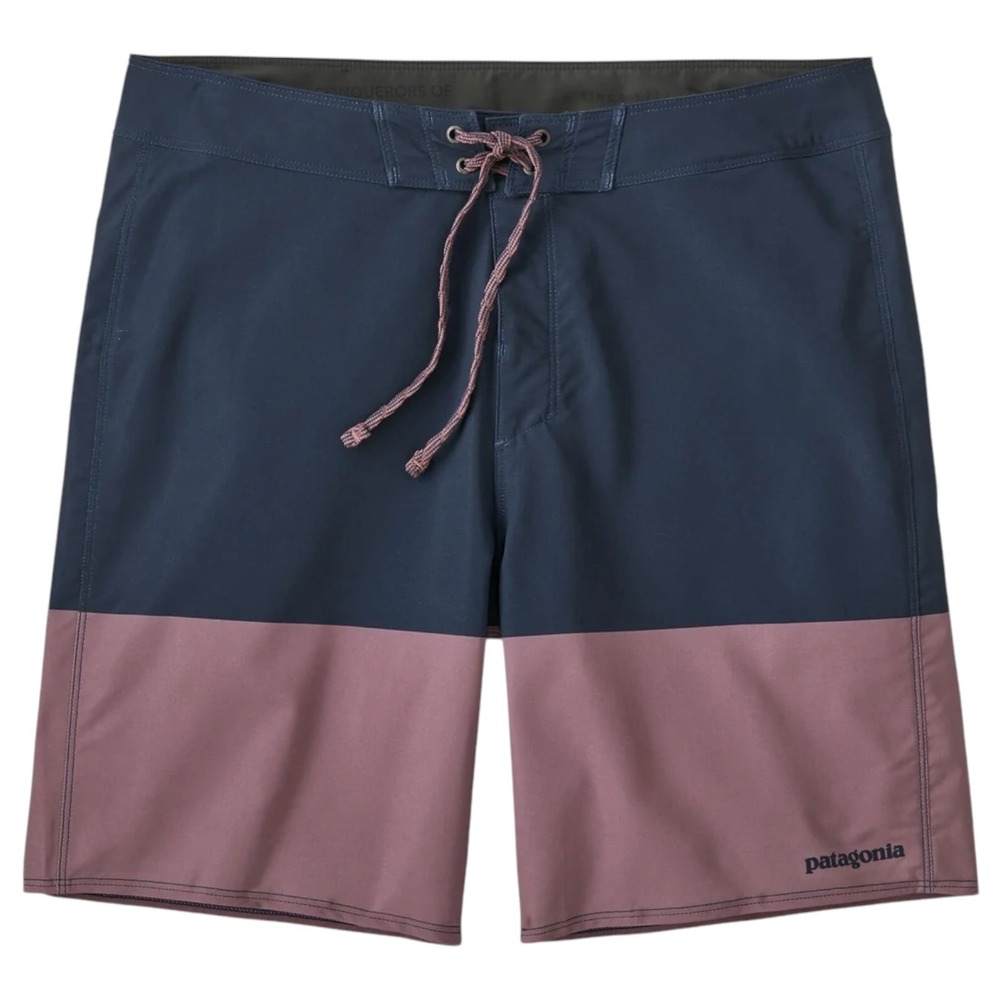 Patagonia Mens Hydro Series Boardshorts Navy Blue Pink Colorblock Size 30 Swim